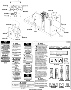 Decals Group - Circuit Protection Diagram and Parts List for 076138-01  Briggs and Stratton Generator